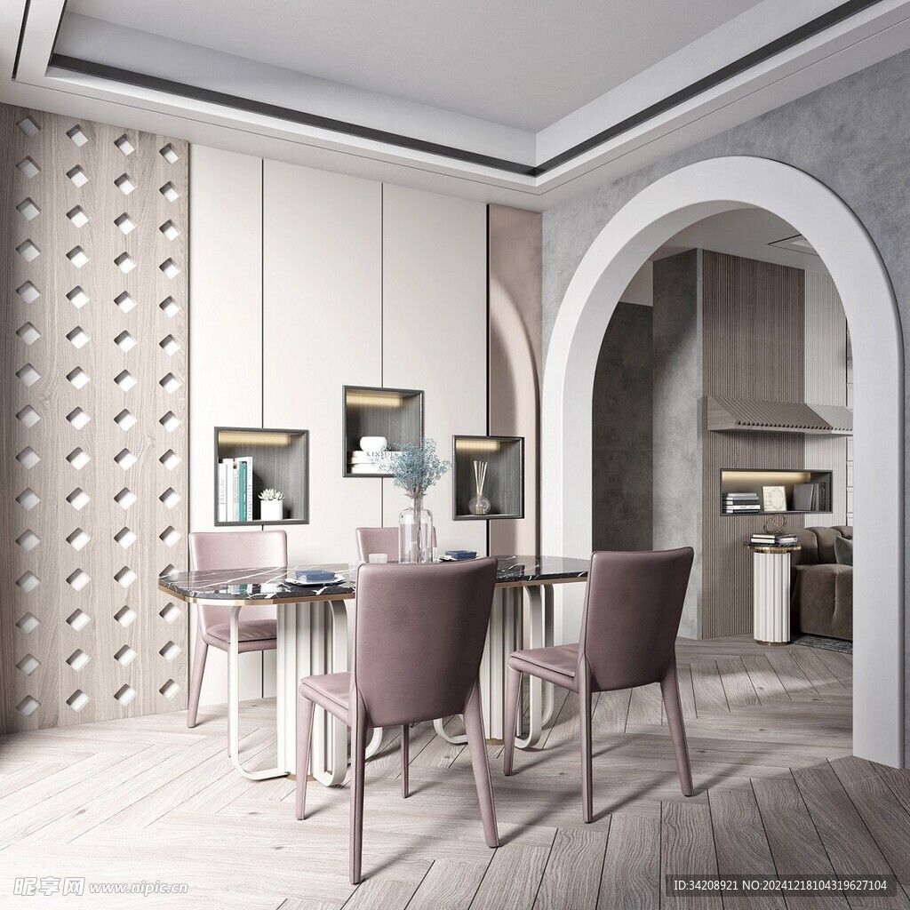 现代简约高级感新中式复古风客厅