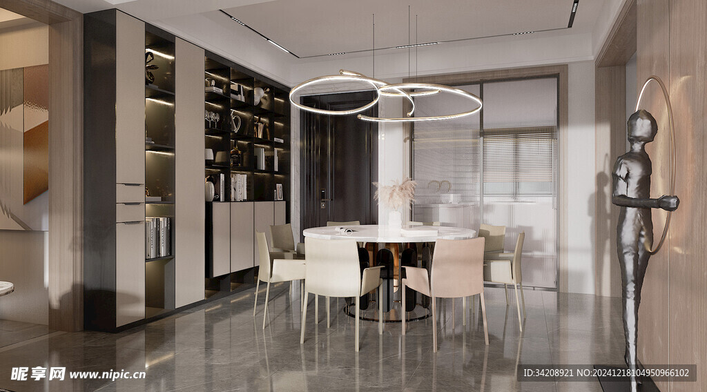 现代简约高级感新中式复古风客厅