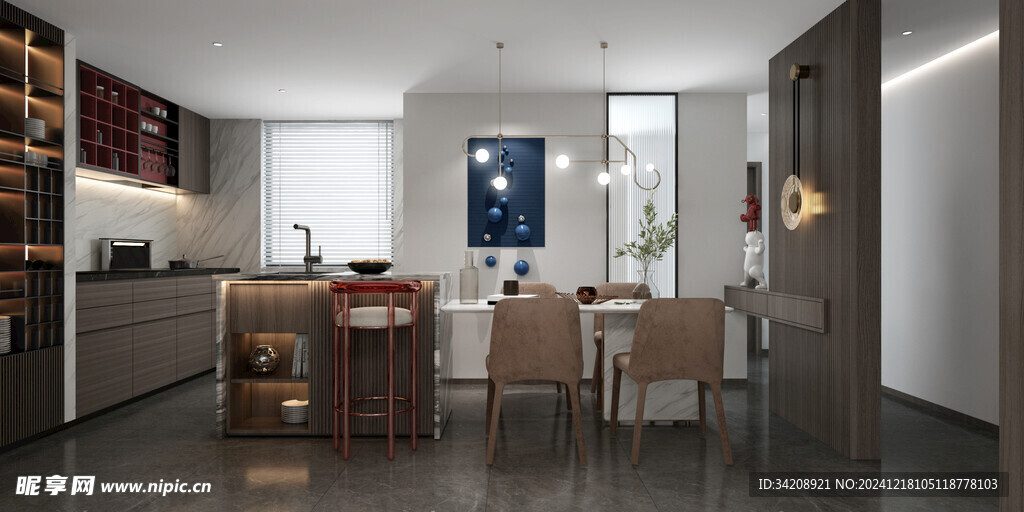 现代简约高级感新中式复古风客厅