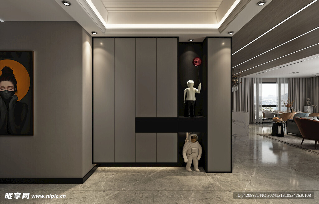 现代简约高级感新中式复古风客厅