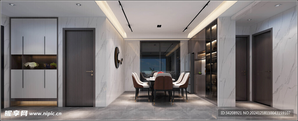 现代简约高级感新中式复古风客厅