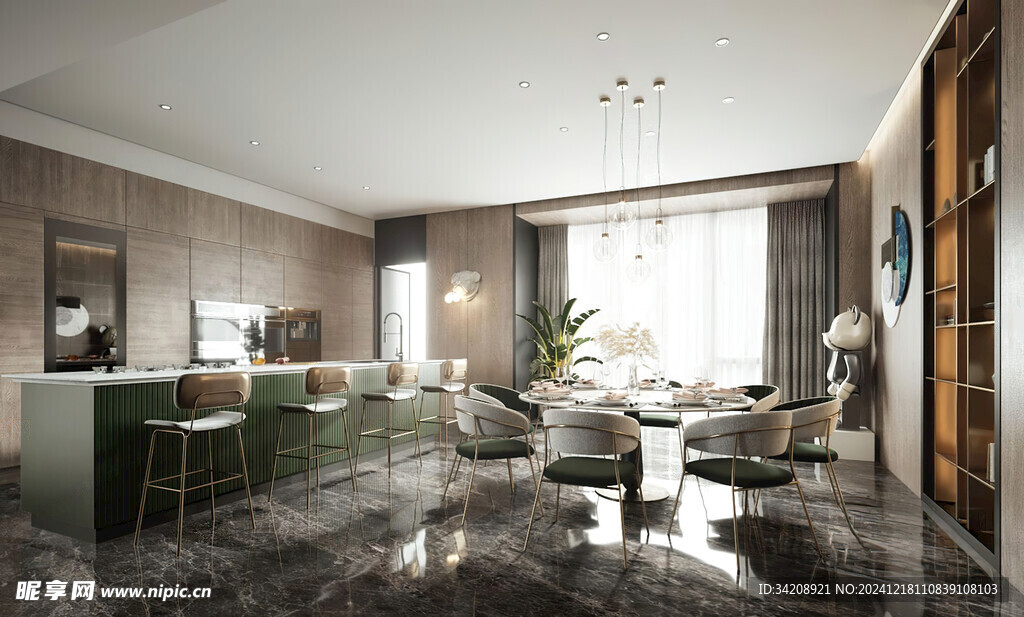 现代简约高级感新中式复古风客厅