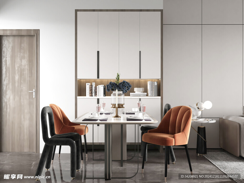 现代简约高级感新中式复古风客厅