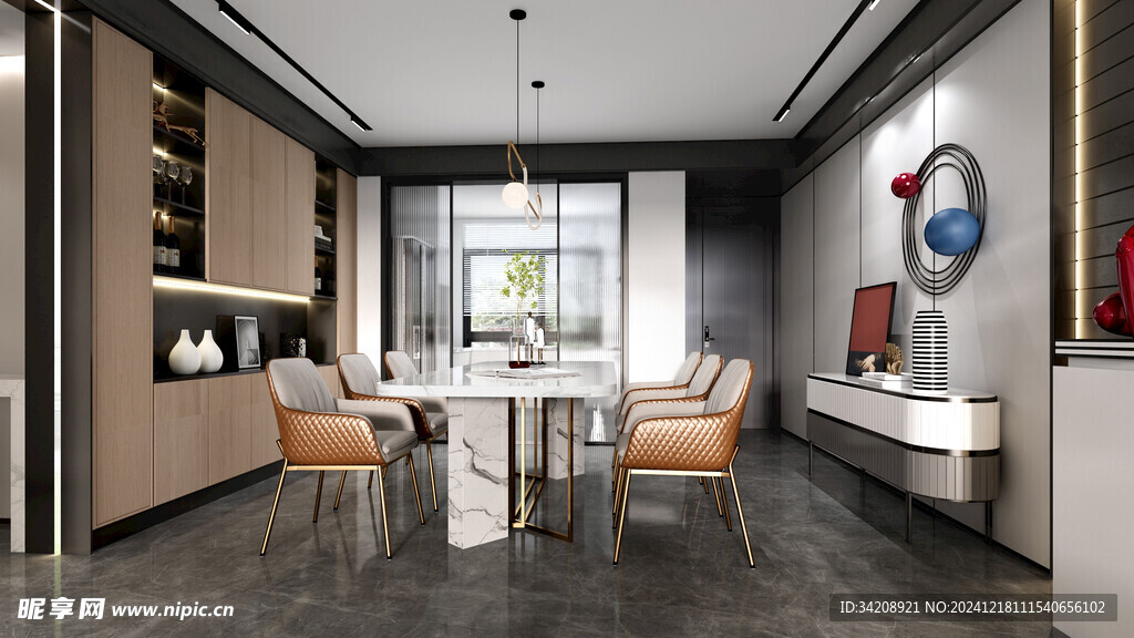 现代简约高级感新中式复古风客厅