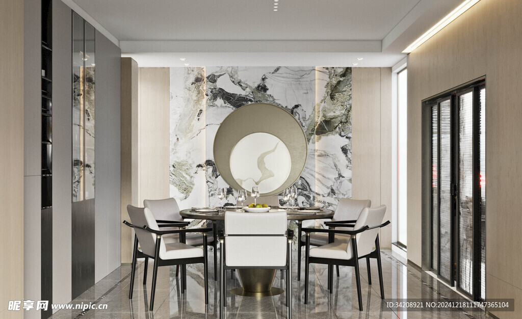 现代简约高级感新中式复古风客厅