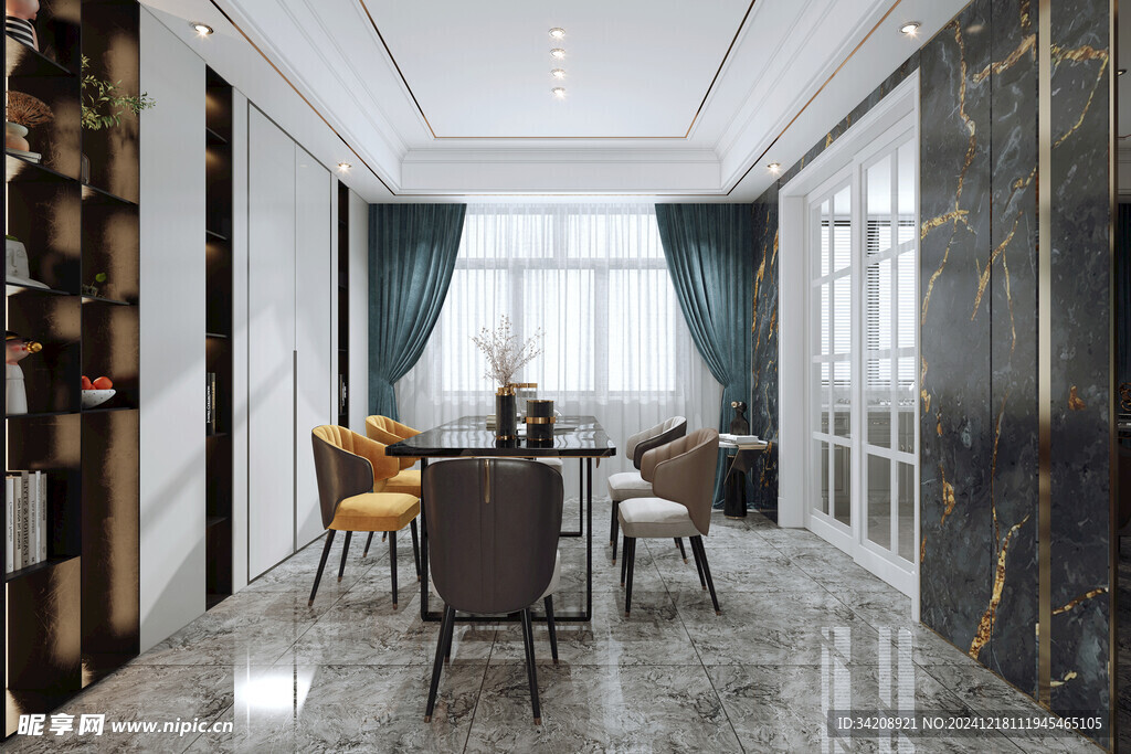 现代简约高级感新中式复古风客厅