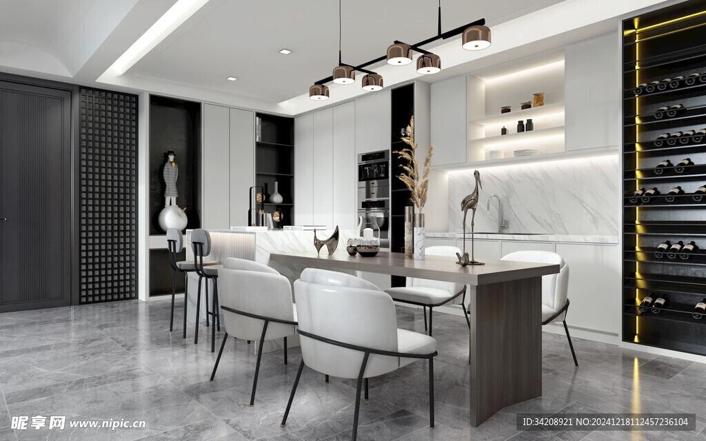 现代简约高级感新中式复古风客厅