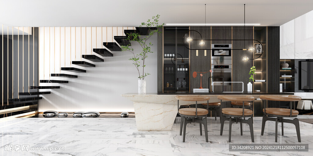 现代简约高级感新中式复古风客厅