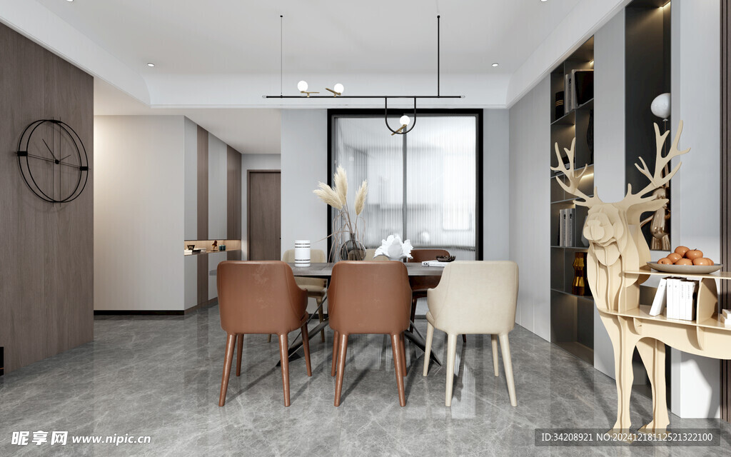 现代简约高级感新中式复古风客厅