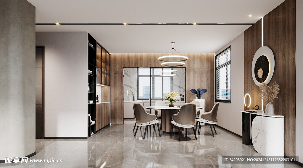 现代简约高级感新中式复古风客厅