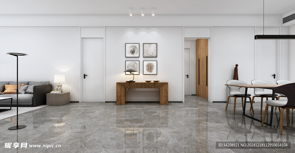 现代简约高级感新中式复古风客厅