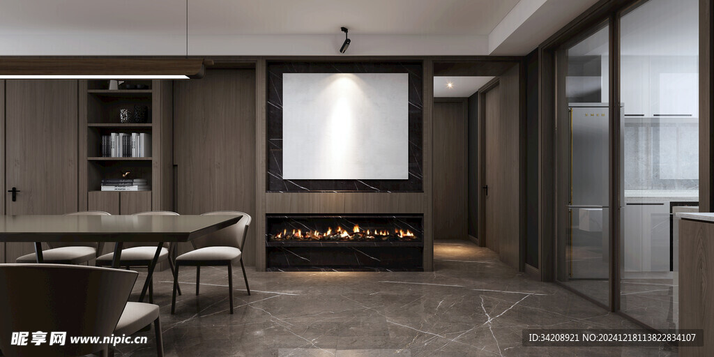 现代简约高级感新中式复古风客厅