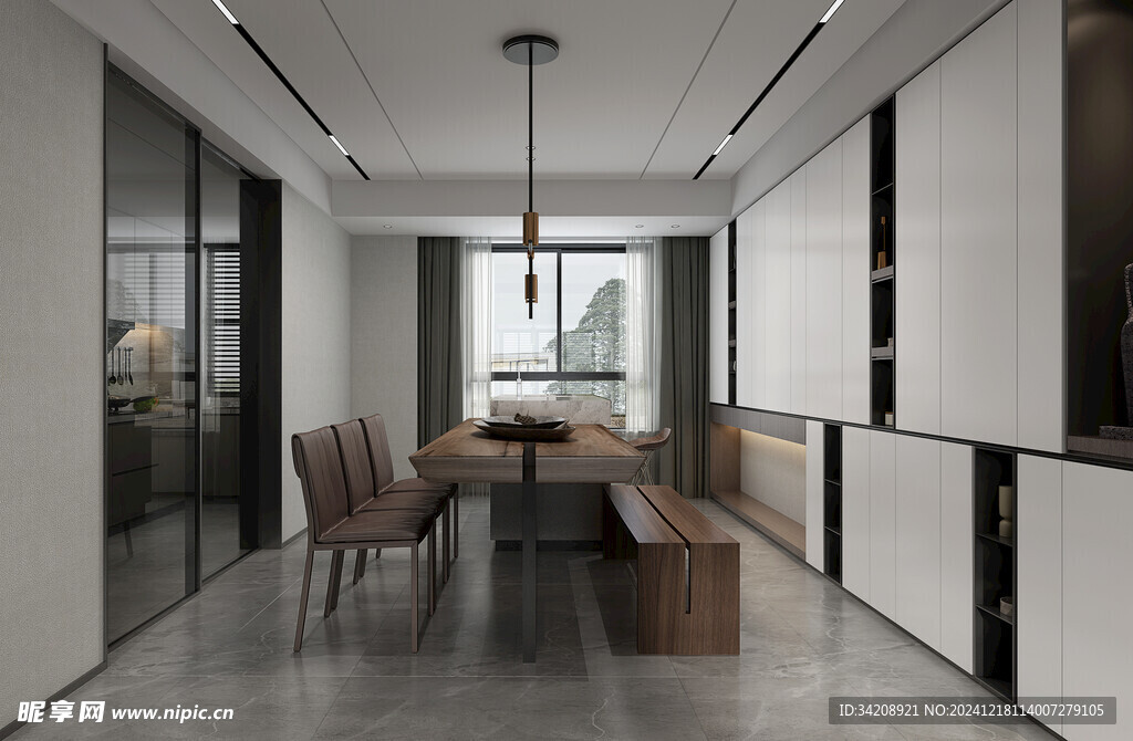 现代简约高级感新中式复古风客厅