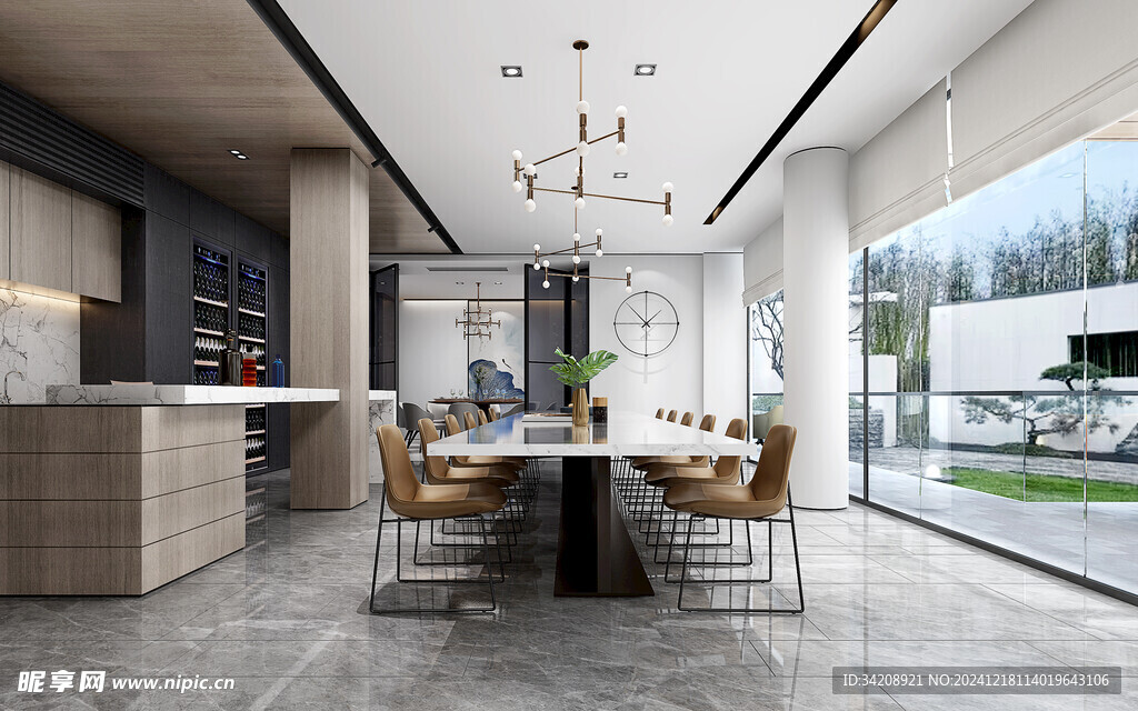 现代简约高级感新中式复古风客厅