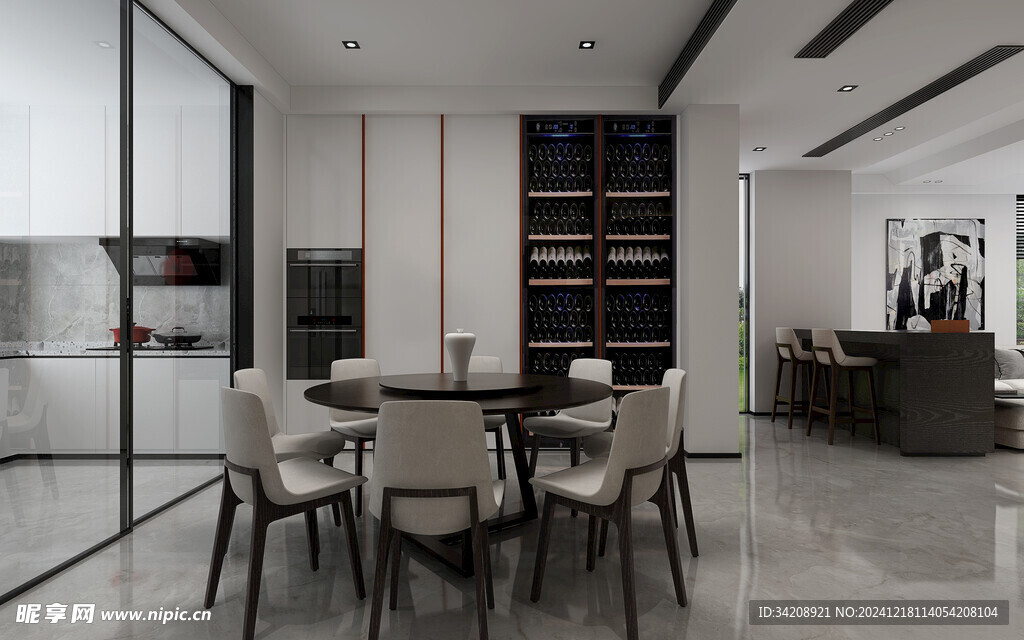 现代简约高级感新中式复古风客厅