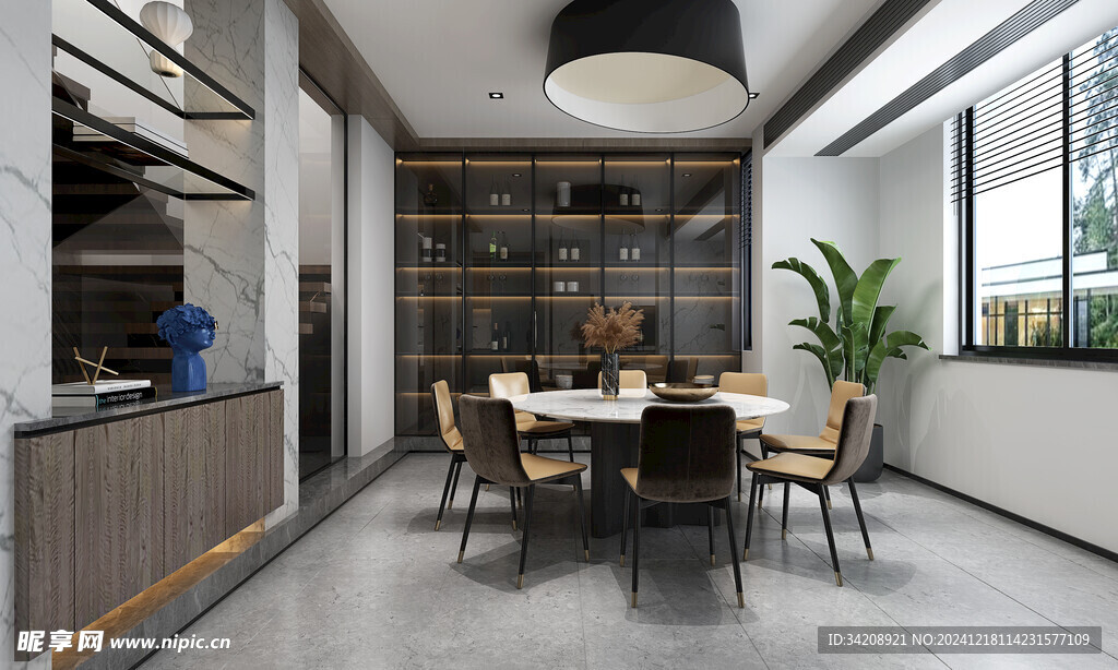 现代简约高级感新中式复古风客厅