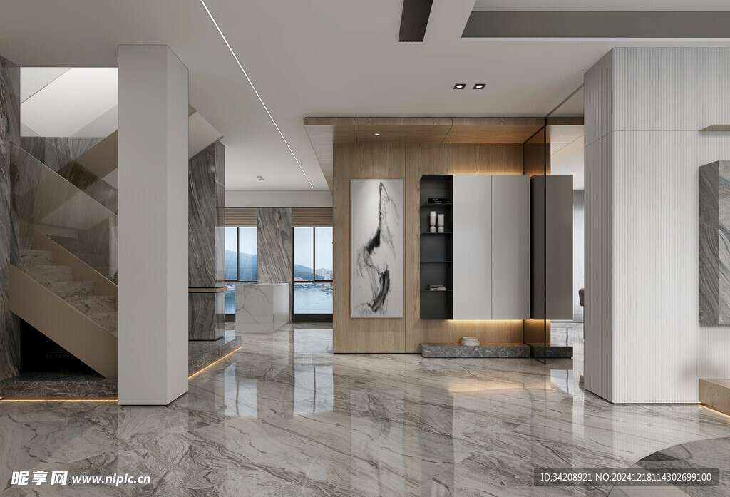 现代简约高级感新中式复古风客厅