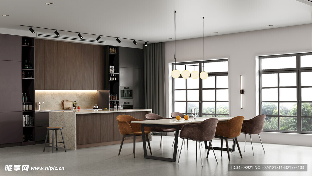 现代简约高级感新中式复古风客厅