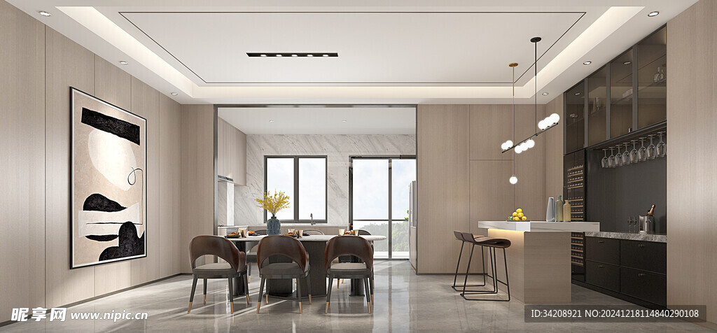 现代简约高级感新中式复古风客厅