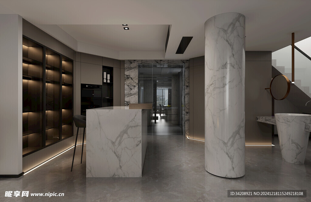 现代简约高级感新中式复古风客厅