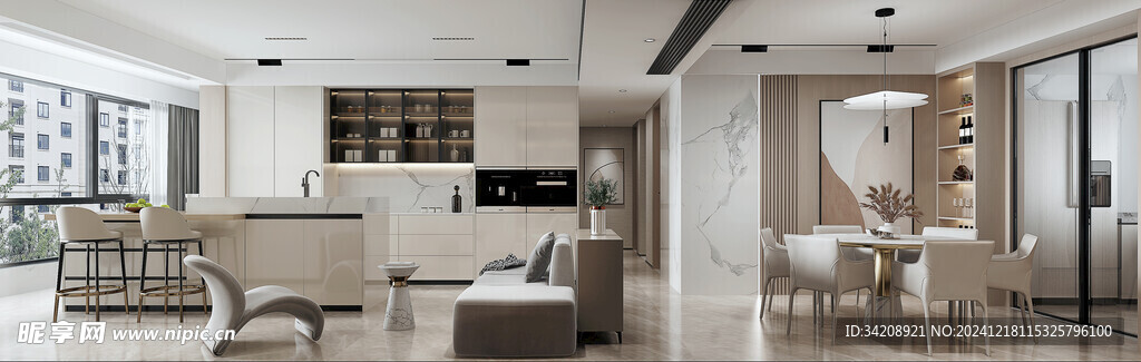 现代简约高级感新中式复古风客厅