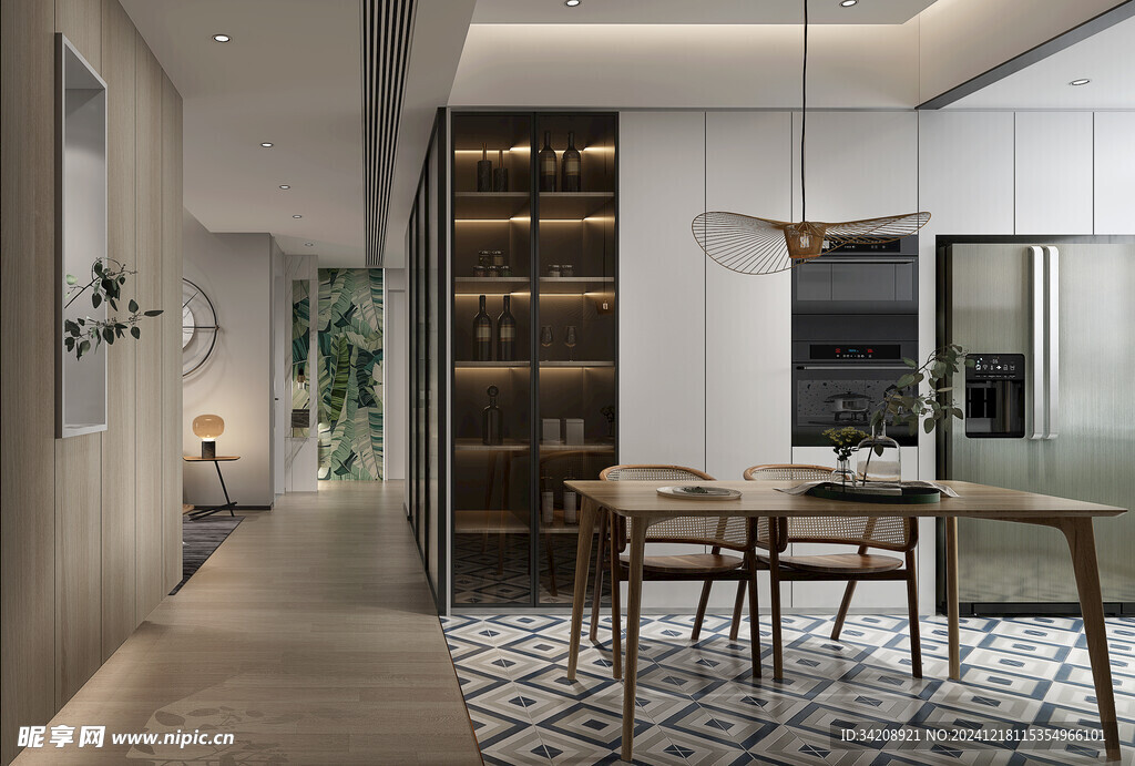 现代简约高级感新中式复古风客厅