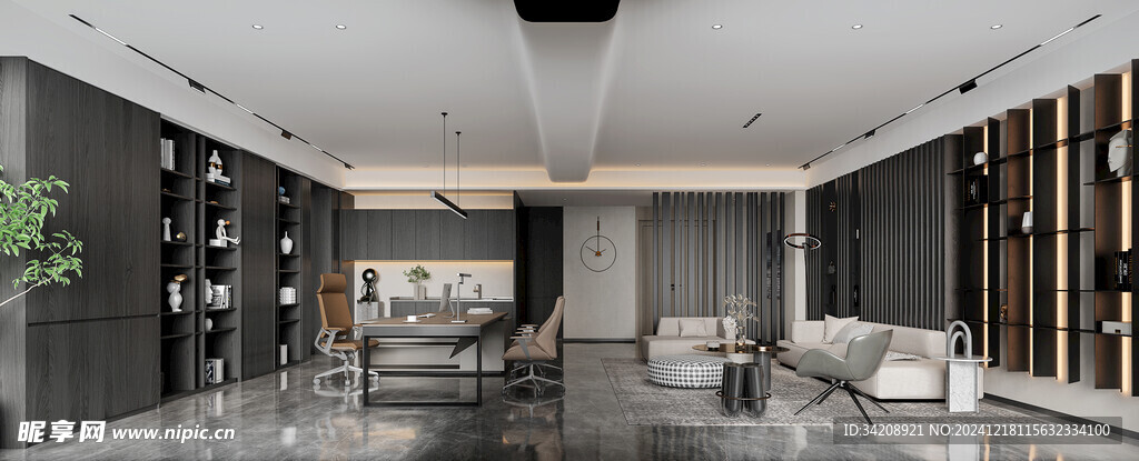 现代简约高级感新中式复古风客厅