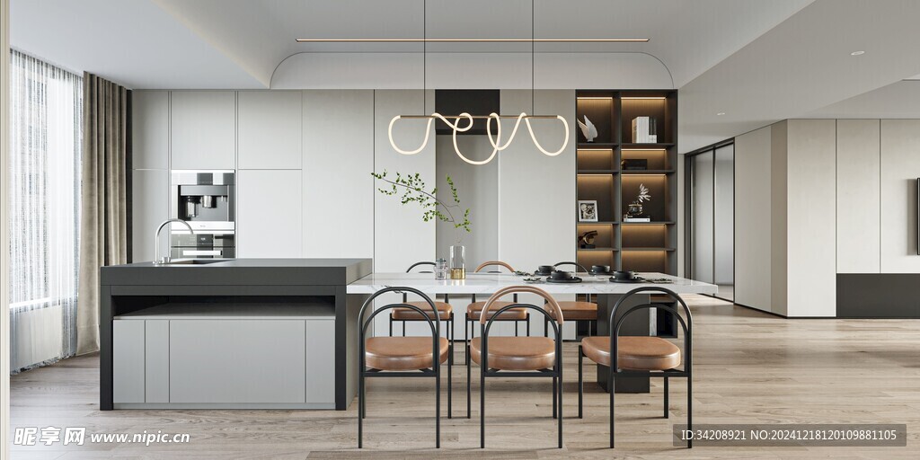 现代简约高级感新中式复古风客厅