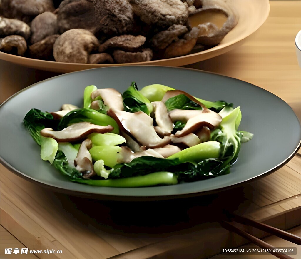 香菇炒青菜