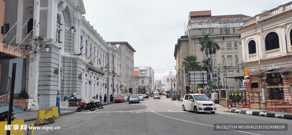 马来西亚槟城街景