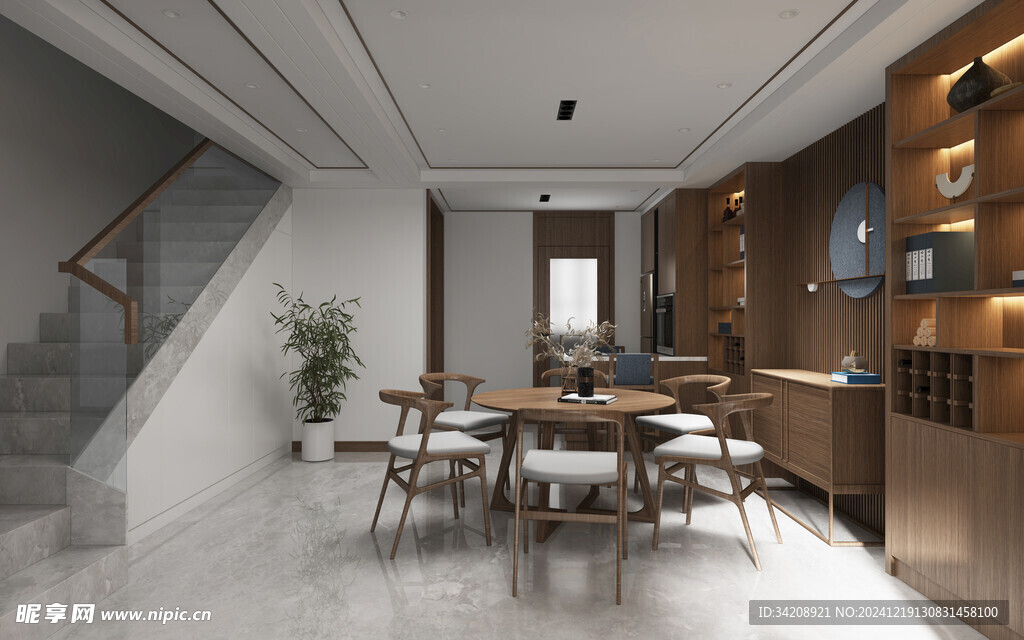 现代简约高级感新中式复古风客厅