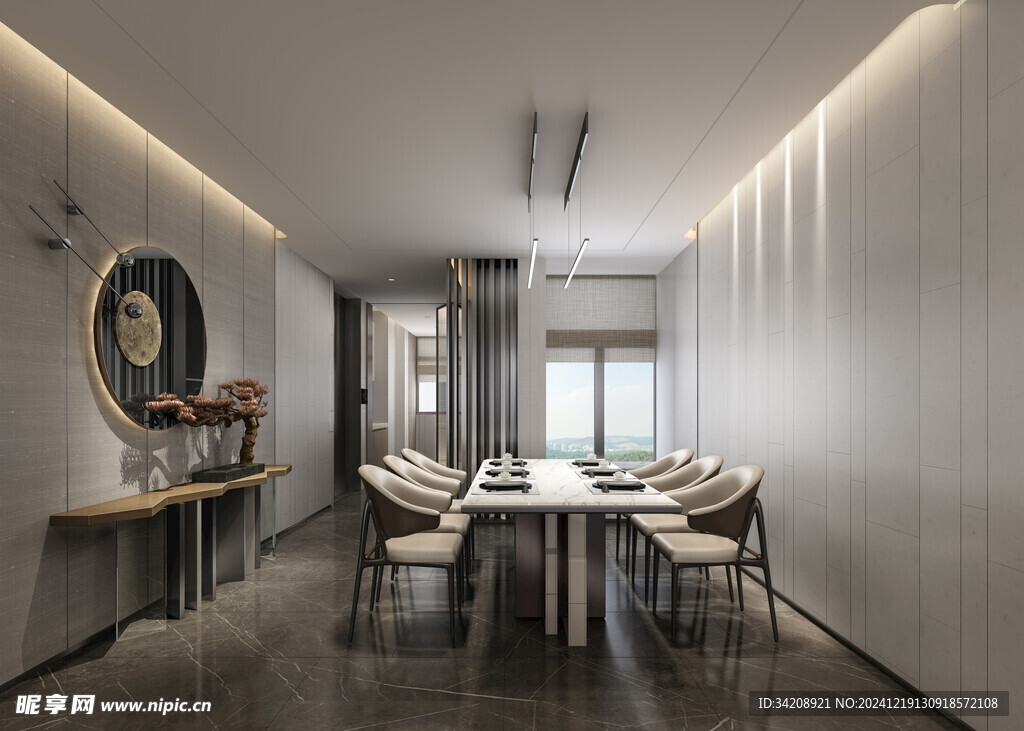 现代简约高级感新中式复古风客厅