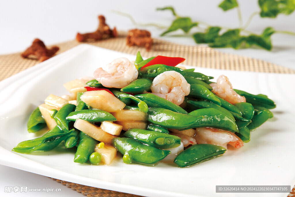 豆角炒虾仁