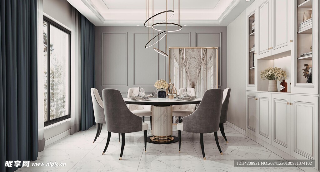 欧美式现代家居设计豪华风格客厅