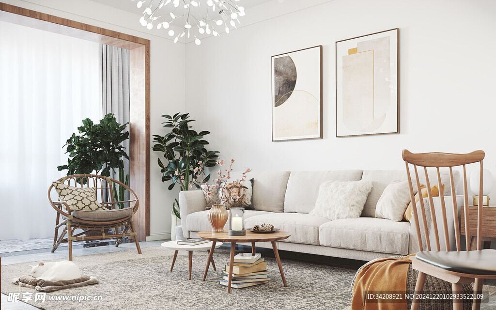 北欧式现代家居设计典雅风格客厅