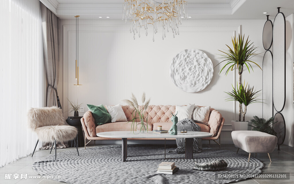 北欧式现代家居设计典雅风格客厅