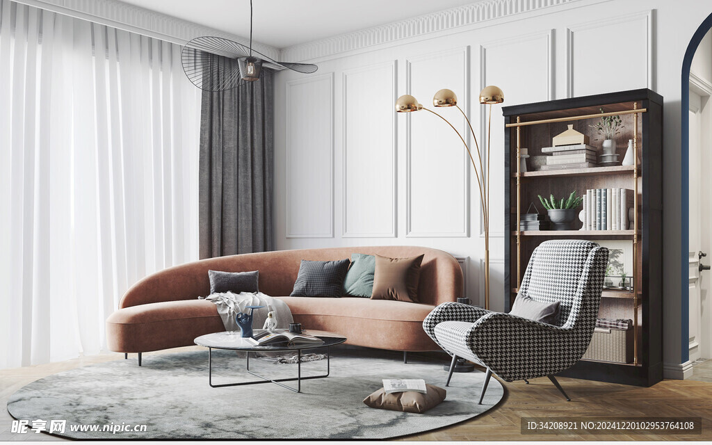 北欧式现代家居设计典雅风格客厅