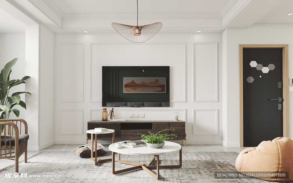 北欧式现代家居设计典雅风格客厅