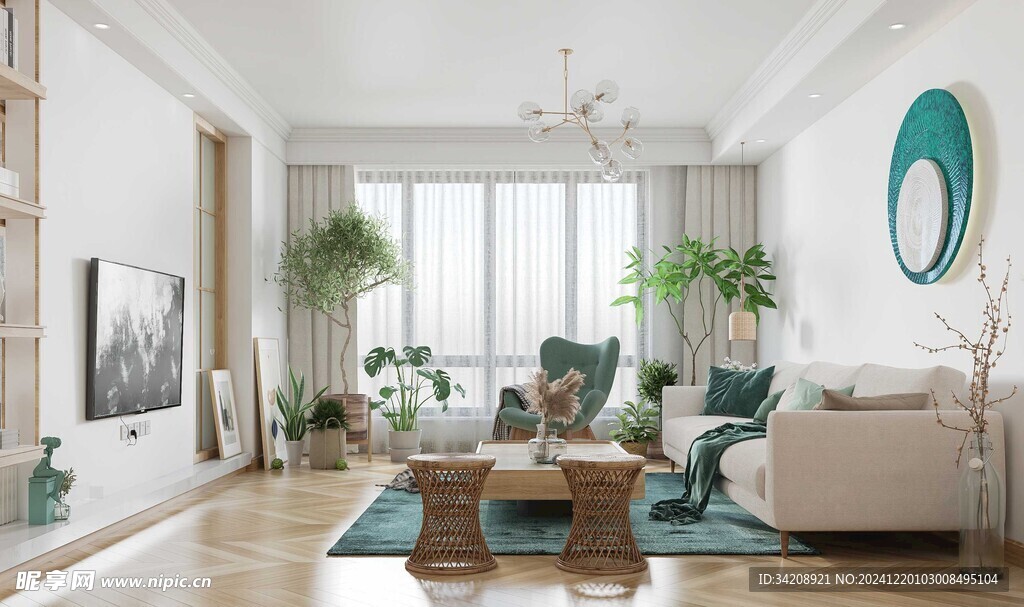 北欧式现代家居设计典雅风格客厅