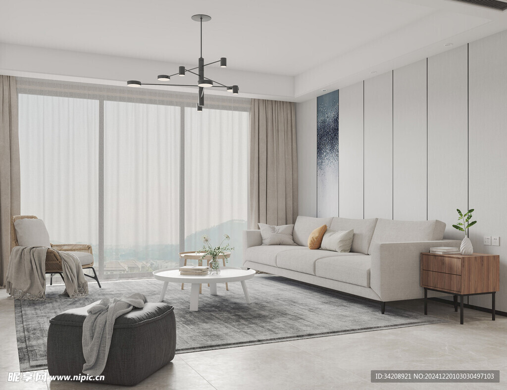 北欧式现代家居设计典雅风格客厅