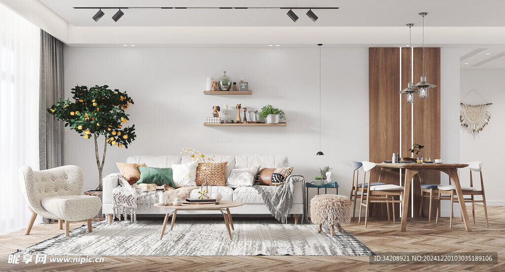 北欧式现代家居设计典雅风格客厅