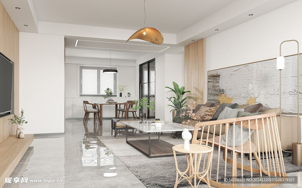 北欧式现代家居设计典雅风格客厅