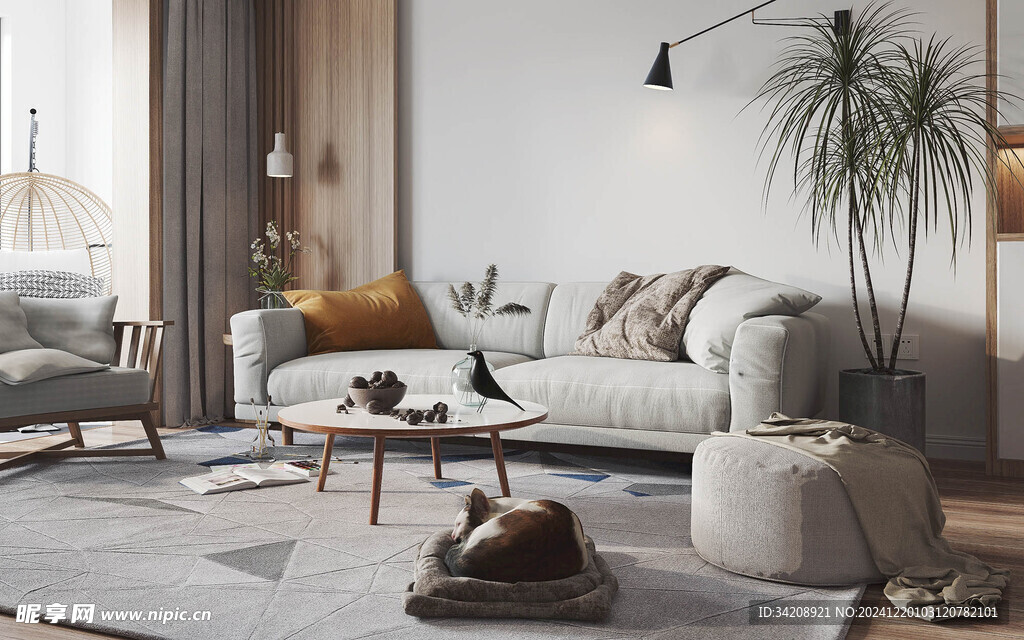 北欧式现代家居设计典雅风格客厅