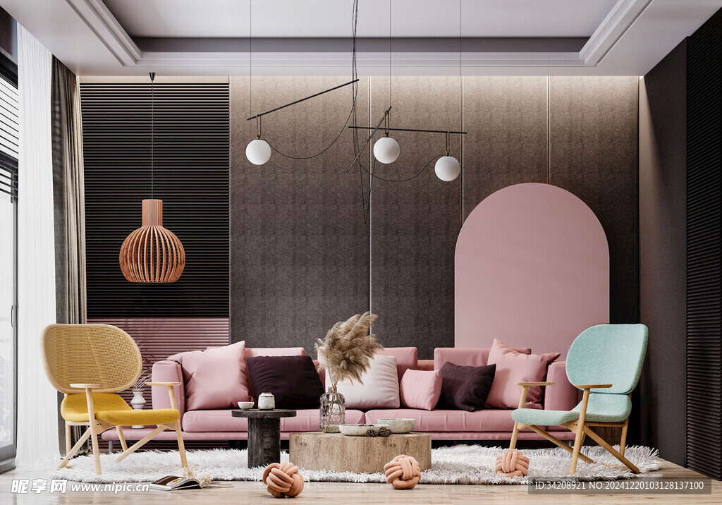 北欧式现代家居设计典雅风格客厅