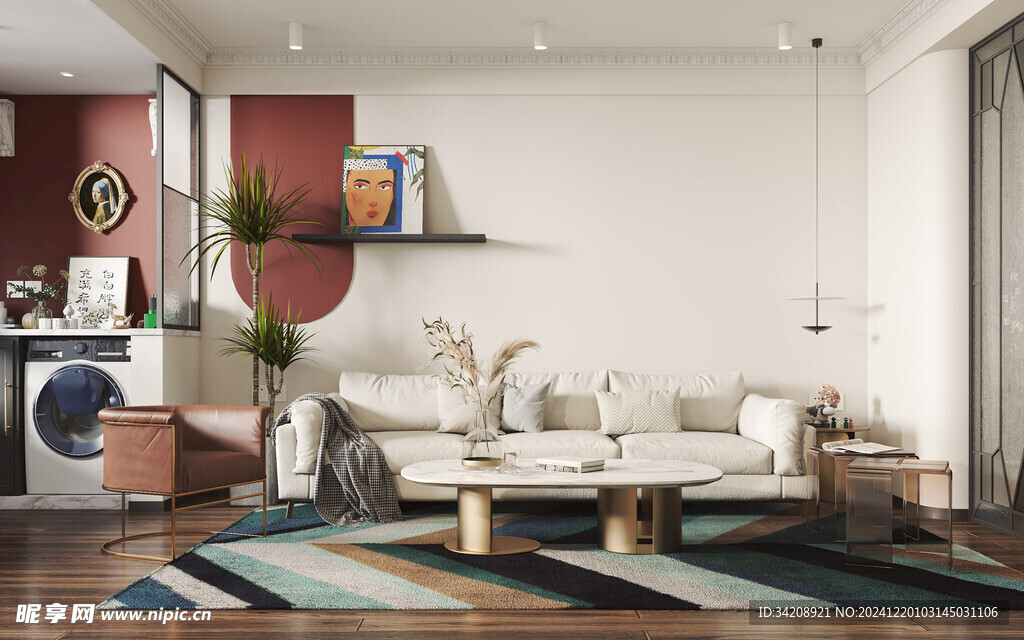 北欧式现代家居设计典雅风格客厅