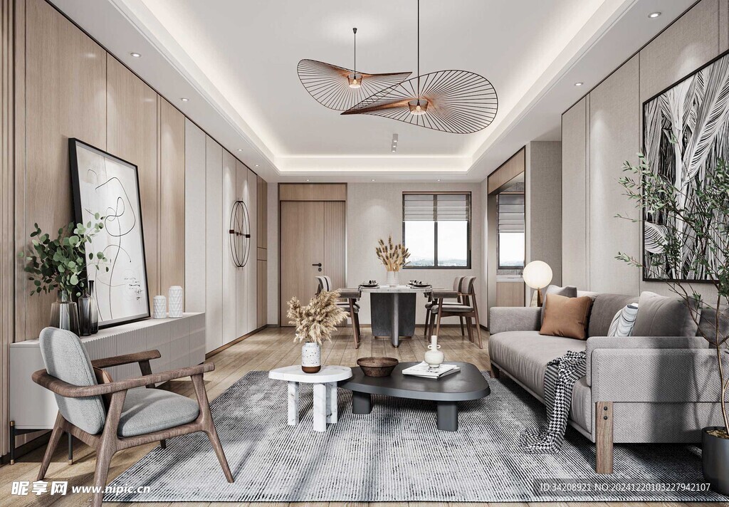 北欧式现代家居设计典雅风格客厅