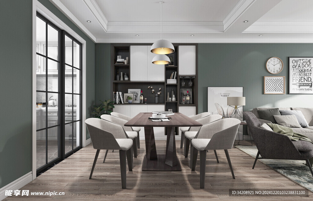 北欧式现代家居设计典雅风格客厅