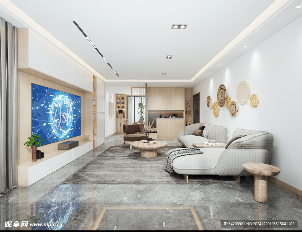 北欧式现代家居设计典雅风格客厅