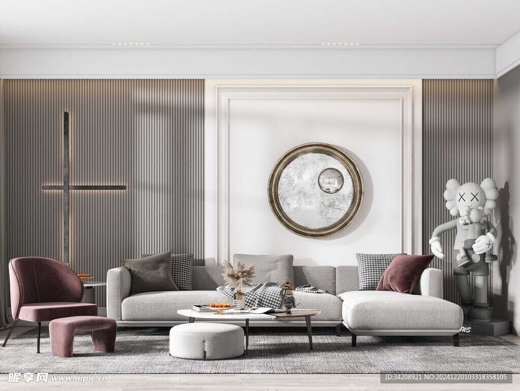 北欧式现代家居设计典雅风格客厅