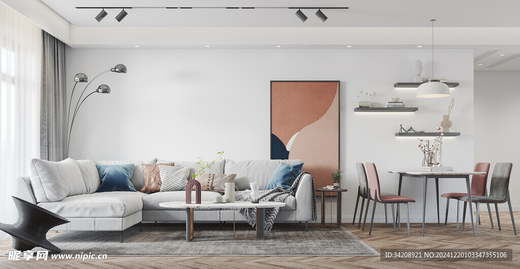 北欧式现代家居设计典雅风格客厅